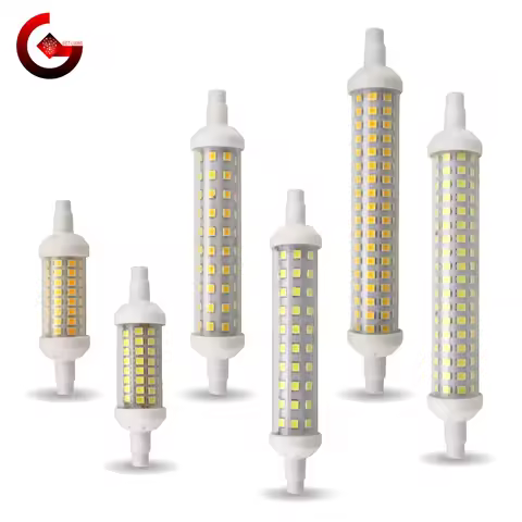 R7S LED 78mm 6w 118mm 9w 135mm 12w r7s Tube Light Bulb SMD 2835 Lampada LED Lamp 220V corn light Rep
