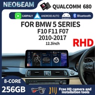 For BMW 5 series F10 F11 F07 F18 2010-2017 GPS Car multimedia Player 8+256GB navigation automatic ra