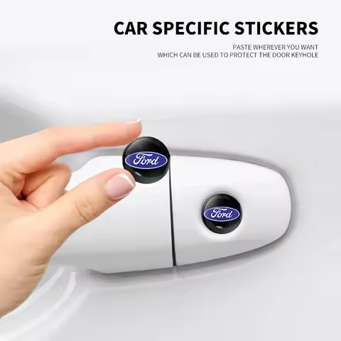 Car Door Keyhole Sticker Auto Lock Decoration Protection Decal For Ford mk2 mk3 Ranger Mondeo mk4 S-