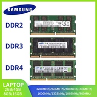 SAMSUNG แล็ปท็อป Ram DDR3 DDR2 16GB 8GB 4GB 2GB 3200 2666 2400 1866 1600 1333 1066 800 667MHz SAMSUNG Notebook Memoria