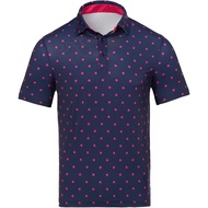 Golf Shirts for Men Polo Shirt for Men Mens Golf Shirt Funny Golf Shirts Skull Golf Crazy Polos Dry Fit Golf Navy and Pink(free custom name &amp; logo)