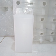 Botol Jerigen 1 Liter Tutup Dalam Segel Bening Transparan