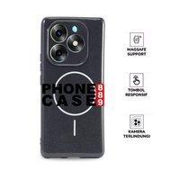 CASE MAGSAFE ITEL S23 PLUS ITEL S25 ULTRA CASE MAGSAFE BLACK GLOSSY MAGNETIC MAGSAFE MAG-12 PHONE
