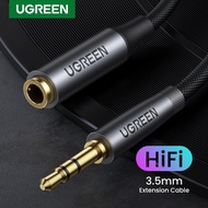 UGREEN 5m Headphone Extension Cable Hi-Fi Stereo 3.5mm Extension Gold Plated Jack Extender Aux