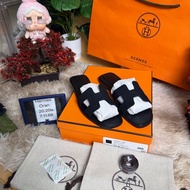 ️ Used Like Hermès Oran Sandals Black Size 36 Suitable For Feet 23 Cm Complete Equipment