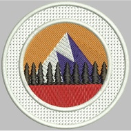 ADVENTURE PATCH EMBROIDERY LOGO NATIONAL PARK MOUNTAIN EMBROIDERY COMPUTER | ADV-298