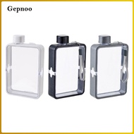 Gepnoo Flat Water Bottle Transparent Flat Water Bottle Flat Water Bottle Travel Portable for Outdoor