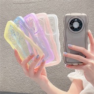 Transparent Shockproof Bumper Phone Casing For OPPO Reno 7 6 5 Pro R17 R15 A73 A53 2021 Clear Color Silicone Camera Protection Cover Wave Case