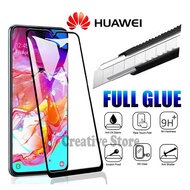 Huawei Screen Protector Full Glue Tempered Glass P20 Pro P30 P40 Nova 2i 2 Lite 3i 4 4E 7i Mate 10 2