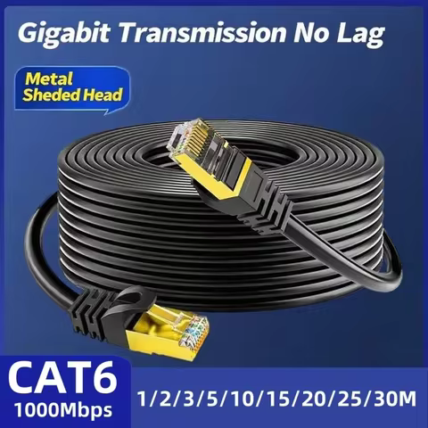 Cat 6 Ethernet Cable LAN Network Cat6 Rj45 Speed Network Cable 10Gbps 1000Mhz 26AWG 1m 2m 3m 5m 10m 