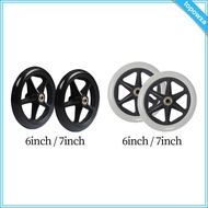 [Topowxa] 2x Wheelchair Replacement Wheels Replaces Solid Tire for Wheelchair Walkers