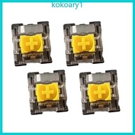 KOKO 3Pin Crosses Shafts Switches for Blackwidow V3Pro Mechanical Gaming Keyboards RGBs Yellow Switc