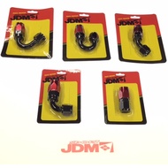 JDM Swivel AN Fitting AN4 AN6 AN8 AN10 AN12 Oil Cooler Braided Hose Fittings Black Red