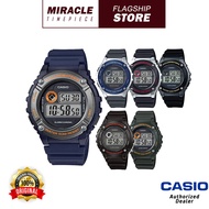 Casio W-216H-1B/W-216H-2A/W-216H-1A/W-216H-1C/W-216H-2B/W-216H-3B Standard Digital Resin Band Watch