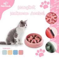 Slow Feeder Feeding Dog Cat Pet Bowl Slow Feeder Bowl Dog Cat Plate Container