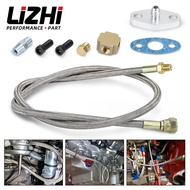 LIZHI RACING - T3 T4 T3/T4 T04E T70 T66 T67 GT35 T3/60-1 GT45 Turbo Oil Feed Line 1/8 NPT 4AN LZ-TOL