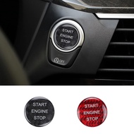 Real Carbon Fiber Engine Start Stop Button Sticker For BMW 1 2 3 4 5 6 7 Series X1 X3 X4 X5 X6 F30 F