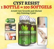 Cyst Resist - Helps to Clear the Body Excess Toxins | Aids Hormonal Balnce - 100 Soft-Gel
