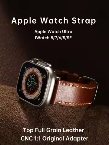 Maikes Luxury Leather Strap For Apple Watch Ultra 49mm 45mm 44mm 41mm 40mm Apple Watch Band Accessor