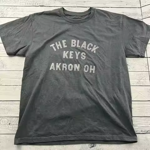 The Black Keys Akron OH Dark Heather T shirt Full Size S 5XL