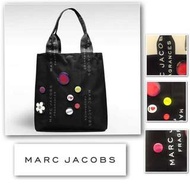 紐約🇺🇸Marc Jacobs 徽章黑色手提包帆布包大容量