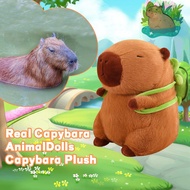 Capybara Plush Doll Turtle style/snot style Capybara Rodent Simulation Soft Capybara Plushie Toy Bir