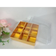 Box coklat Praline sekat 9/box nastar/dus coklat hias/ dus coklat hias/giftbox/box coklat hias/box s