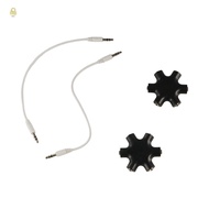 WAY Audio Cable Splitter for Tablet MP3 MP4 1 Male to 5 Female Headphone Port 3.5 Jack Share Adapter