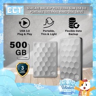 Seagate Backup Plus Ultra Slim 500GB 1TB 2TB USB 3.0 Portable External Hard Disk Drive - 9.6mm Slim 