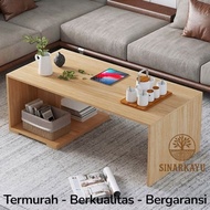 Minimalist coffee table solid wood table 120 x 40 x 40 cm