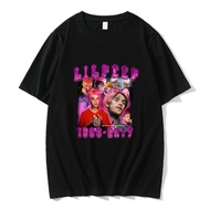 Rapper Lil Peep Print Graphic T-shirt Summer Men Hip Hop Rock Tshirt Male Casual Loose Tees Regular Men's Vintage T Shirts XS-4XL-5XL-6XL