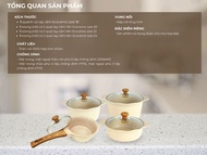 Bộ 4 Nồi Chảo Chống Dính Đáy Từ Cao Cấp (Nồi 2024cm Chảo 2024cm)