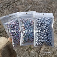 50gram White Round Letter Initial Beads/ Letter Letter Beads