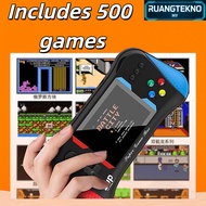 Handle Game Console, Built-In 500 Nostalgic Games, Support TV Output Function, Portable Lightweight 