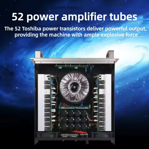 New P9500S Professional Power Amplifiers 1500W*2 Channels Audio Power Amplifier for Stage Performanc