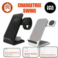 STM - ChargeTree Swing - 3 合 1 無線充電站,適用於 iPhone / AirPods / Apple Watch 黑色 black Qi 認證充電