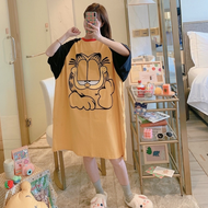 New Cartoon Sleepwear Pajama Dress For Women Pajama Plus Size Duster Pambahay