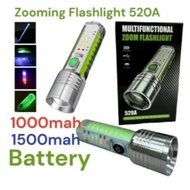 Flashlight X 520A Zooming Flashlight Outdoor Waterproof LED Zoomable Flashlight Portable Camping Tor
