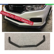 Honda City Gm6 Facelift 2017-2019 Takero Front lip V lip