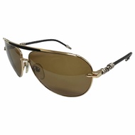 成色極佳 □ CHROME HEARTS 復古 MUNCHER SV925 皮革雙樑淚滴形太陽眼鏡 金色 黑色 銀色 無度數 重量 40克 男士
