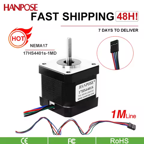 Hanpose17HS4401S-1MD42 stepper motor direct lead 4 leads 1.5A 40N.cm 40mm for 3D printer CNC XYZ ste