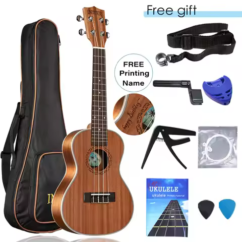 INITER High Quality 21/23/26 inch sapele ukulele concert ukelele guitar Suitable for beginner IUC-10