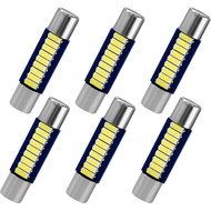 6PCS 28mm 29mm Festoon LED Car Bulb, Sangat Terang 9-SMD 4014 Chipset Lampu Dalaman Kereta, 6614F 66