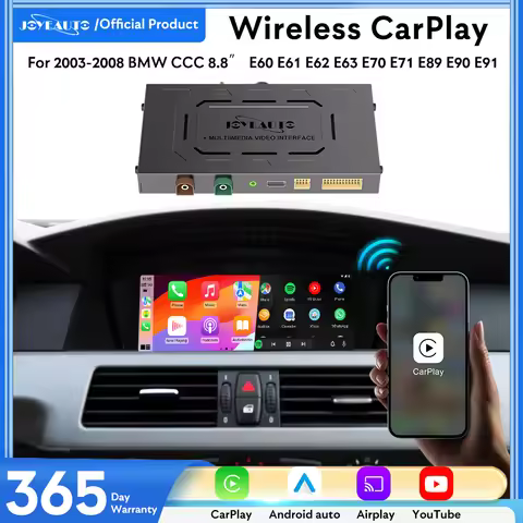 JoyeAuto for BMW Wireless Apple CarPlay Retrofit 2003-2008 CCC 8.8″ E60 E61 E62 E63 E70 E71 E89 E90 