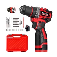 MASARU รุ่น MSR-CD205 สว่านไฟฟ้าไร้สาย 2 ระบบ สว่านไร้สาย มอเตอร์แรง เจาะไม้ ปูน หล็ก ขันน็อต ปรับคล