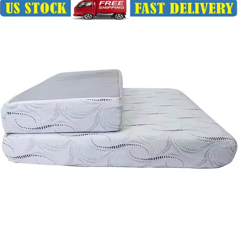 Comfortable Memory Foam Bifold RV Short Queen Mattress 8 Inch Foldable Supportive Mattress Campers a