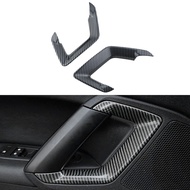 Carbon Fiber Car Front Door Handle Cover for Peugeot 308 308s 408 4008 2016 - 2019 Sticker Trim Acce