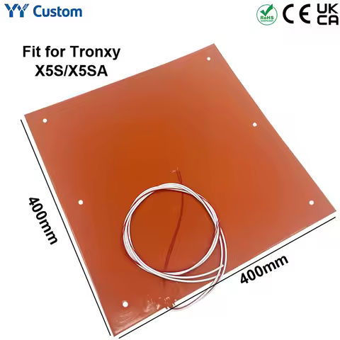 Customized Silicone Heater For Tronxy X5S 400 Tronxy x5sa Printer 400x400 1400w 6 Holes 3D Printer H