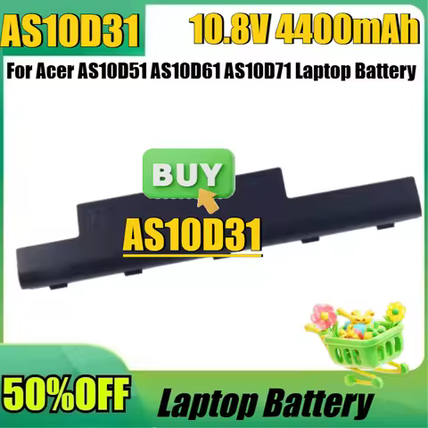 For Acer AS10D51 AS10D61 AS10D71Laptop Battery for Packard Bell TK81 TK83 TK85 TK87 New AS10D31 10.8