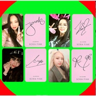 B41 BP Pink Glue Photocard VINYL Collision BLACKPINK Album Collection Gray Version LISA JISOO Kim Ji